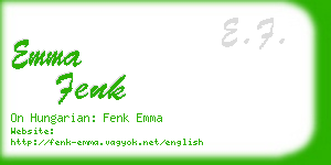 emma fenk business card